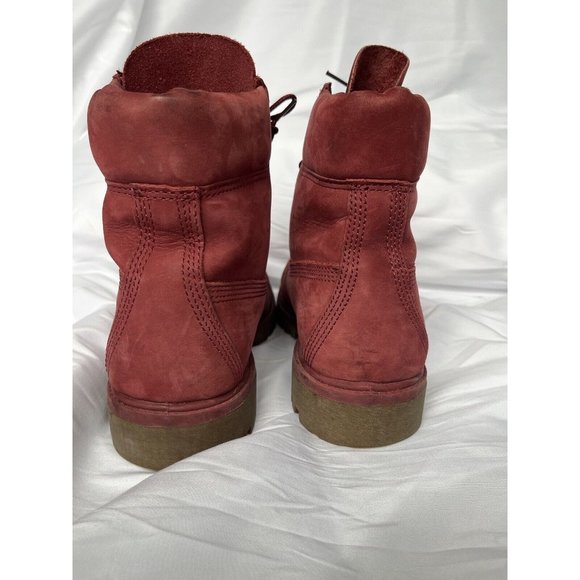 Timberland Women's Red Lace-Up Boots - Picture 11 of 16